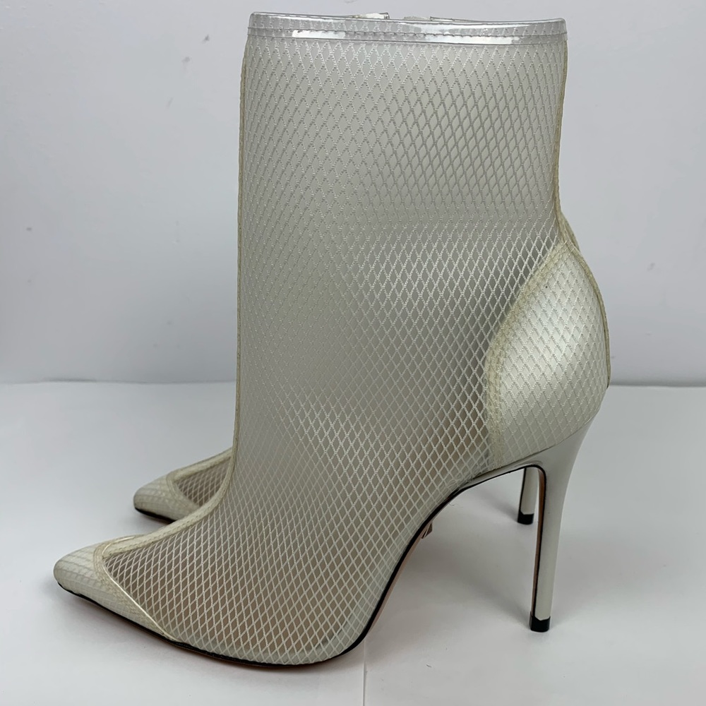 NEW Schutz Augustine Booties in Transparent White - Picture 4 of 5